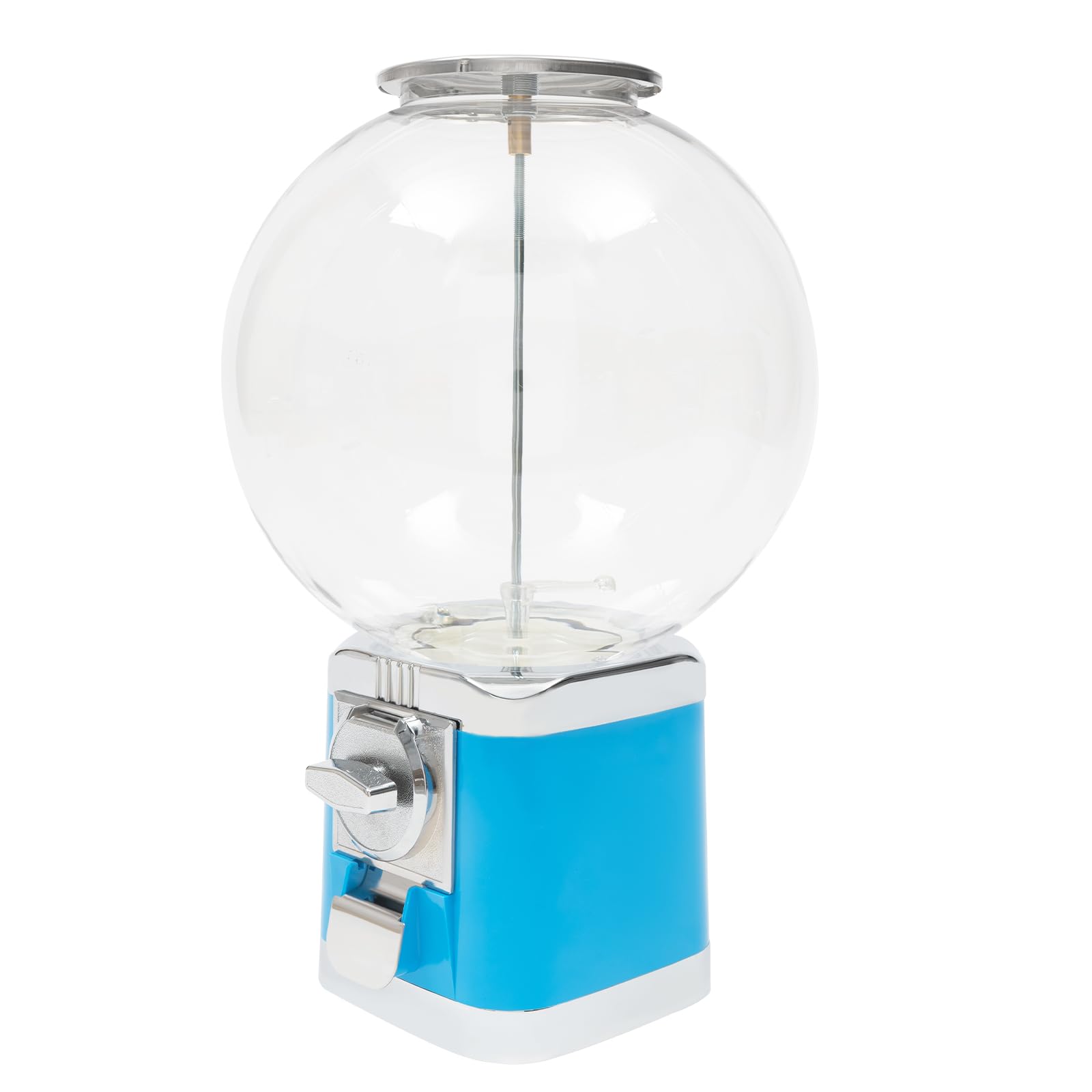 18-Inch Commercial Gumball Vending Machine - 1 Dollar Coin Operated Candy Dispenser for 0.39-1.26 Inch Gumballs - Toy Capsule Vending Machine for Arcades, Game Stores & Retail Shops (Sky Blue) - Perfect for Birthday Parties, Mall Kiosks & Family Entertainment Centers