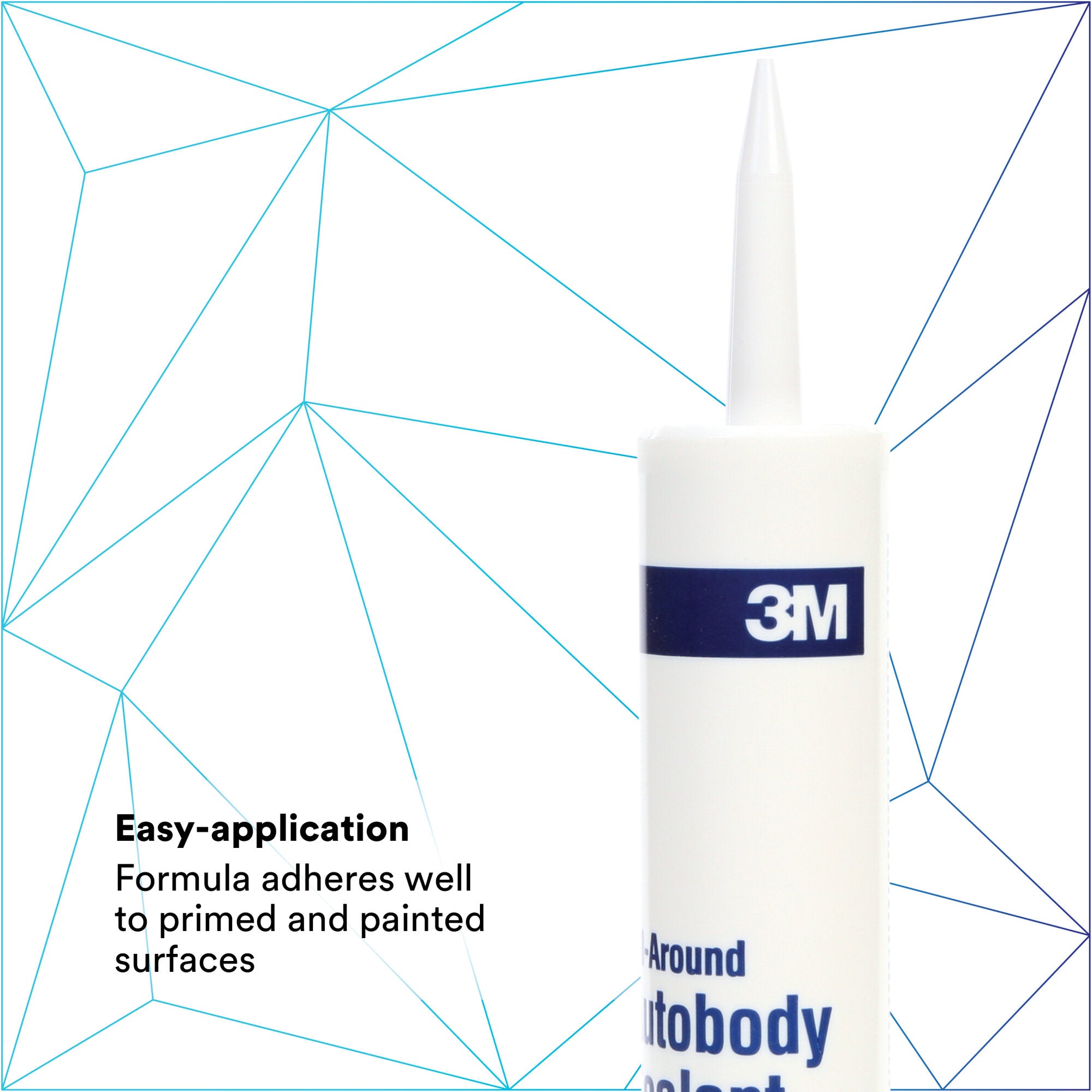 3M All Around Autobody Sealant 08500 - 1/10 Gallon Cartridge for Car Body Repair, Leak Sealing & Rust Protection - Perfect for DIY Auto Body Work & Professional Automotive Repairs