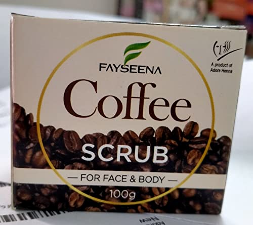 Fayseena Coffee Scrub - Exfoliating Body Scrub with Natural Coffee Grounds for Smooth & Glowing Skin | Perfect for Dry Skin, Cellulite Treatment & Spa Day at Home