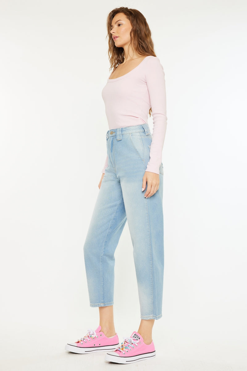 Neeko Ultra High Rise Balloon Fit Jeans for Women - Stretchy Denim Pants with Comfortable Waistband | Perfect for Casual Outfits, Streetwear & Everyday Wear