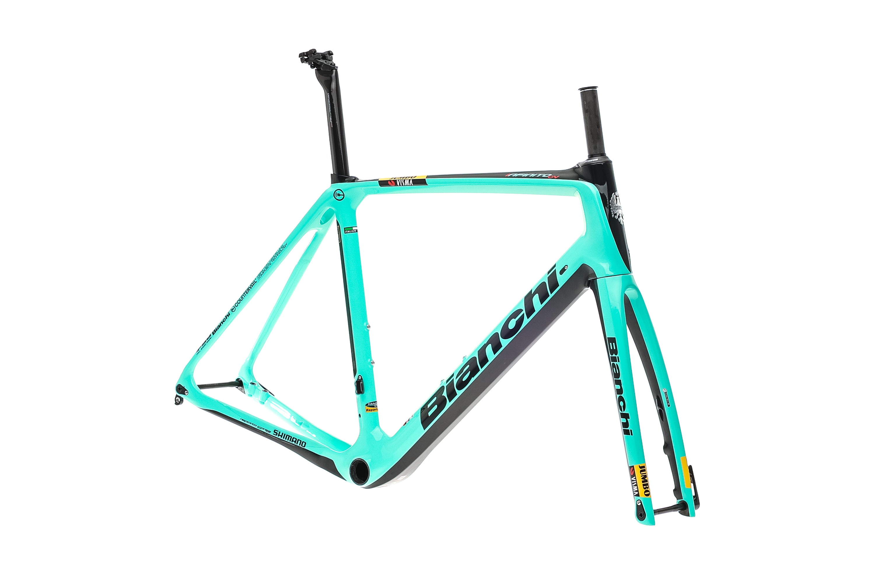 Bianchi Infinito CV Jumbo Visma Edition 57cm Carbon Road Bike Frameset 2020 - Lightweight & Aero for Competitive Cycling & Endurance Rides