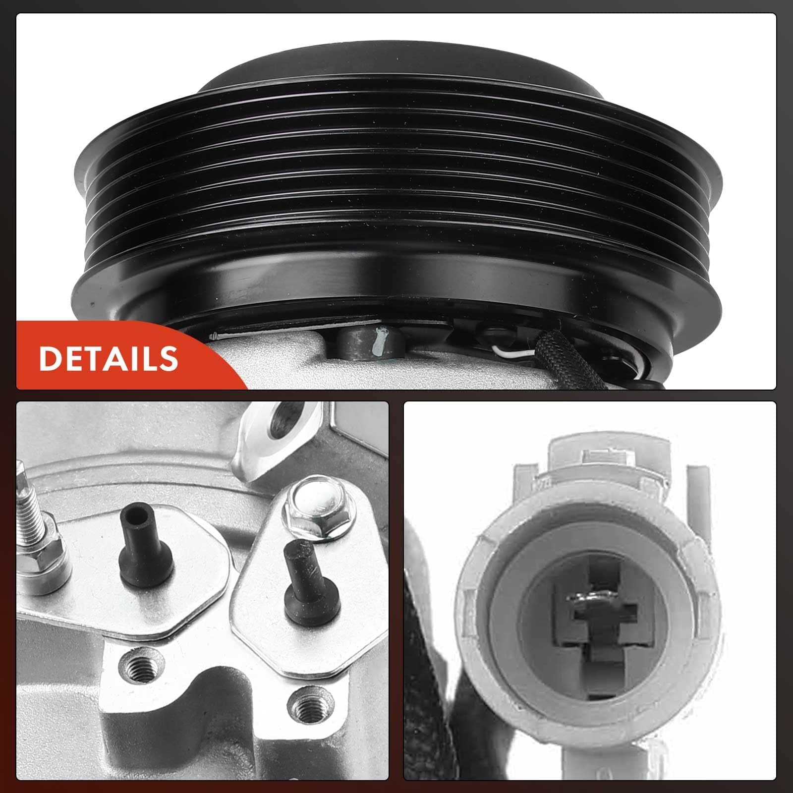 Premium AC Compressor with Clutch for 2000-2006 Toyota Tundra 4.7L - High Performance Replacement Part for Cool & Comfortable Driving