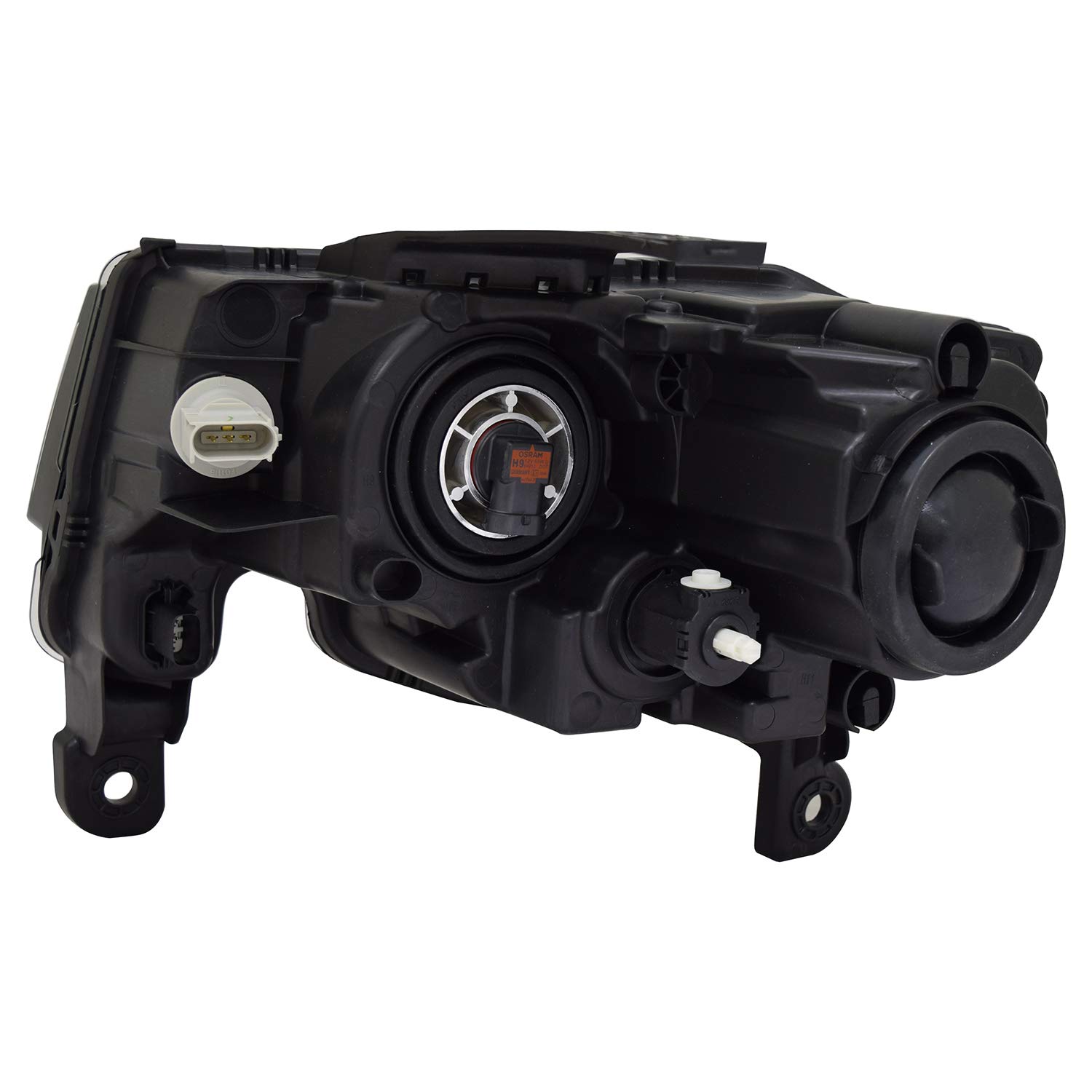 TYC Right Headlight Assembly Replacement for 2017-2021 Jeep Grand Cherokee - OEM Style LED Headlamp with Bright Lighting for Night Driving & Off-Road Adventures
