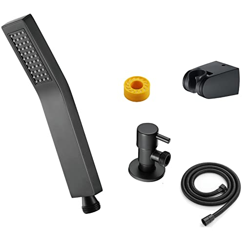 Matte Black(handheld Shower+hose+holder+on-off Valve)
