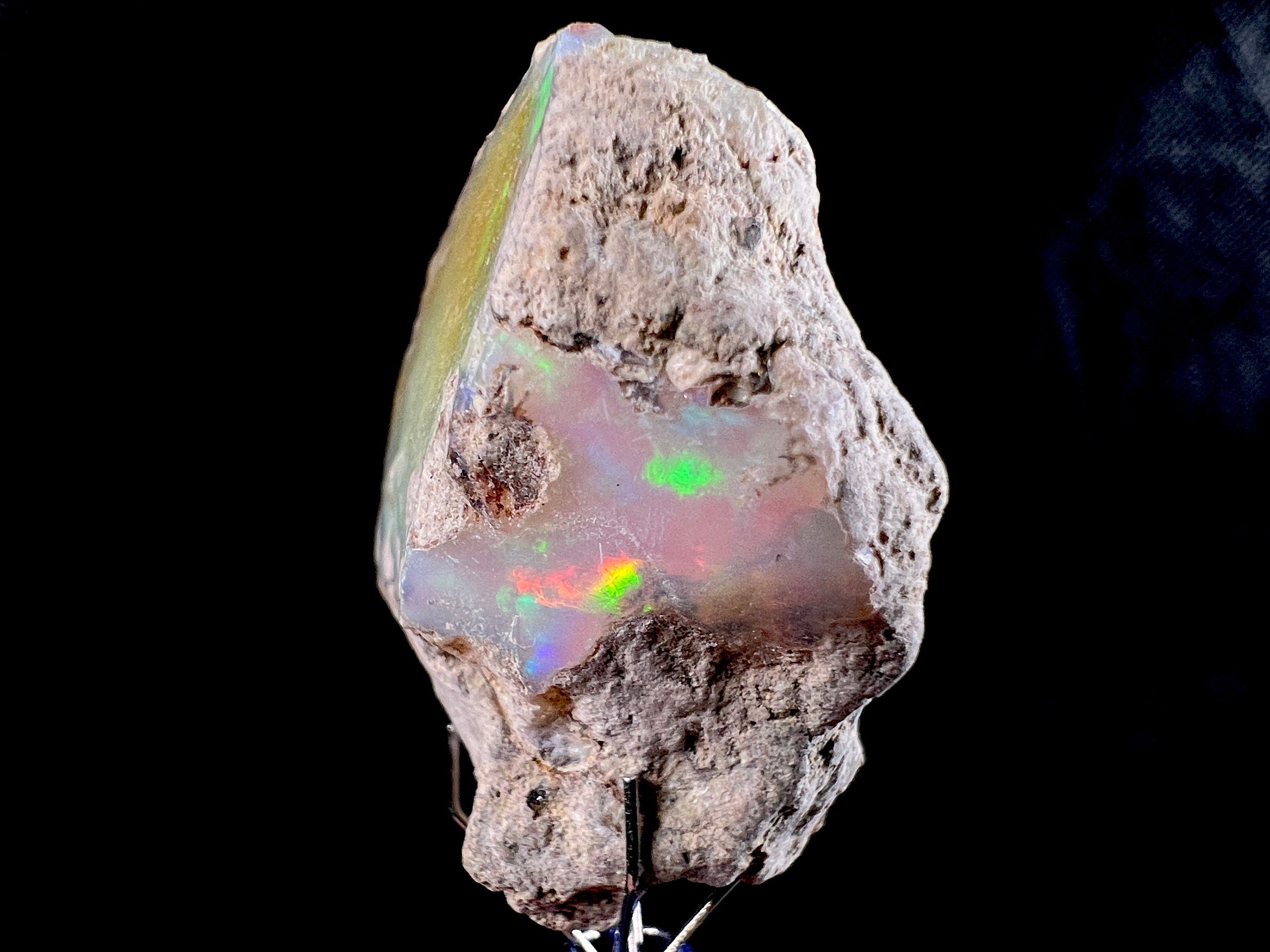 Premium 4A Welo Opal Raw Crystal - Certified Cutting Grade Opal for Jewelry Making (50617) - Perfect for Rings, Necklaces & Handcrafted Gemstone Designs