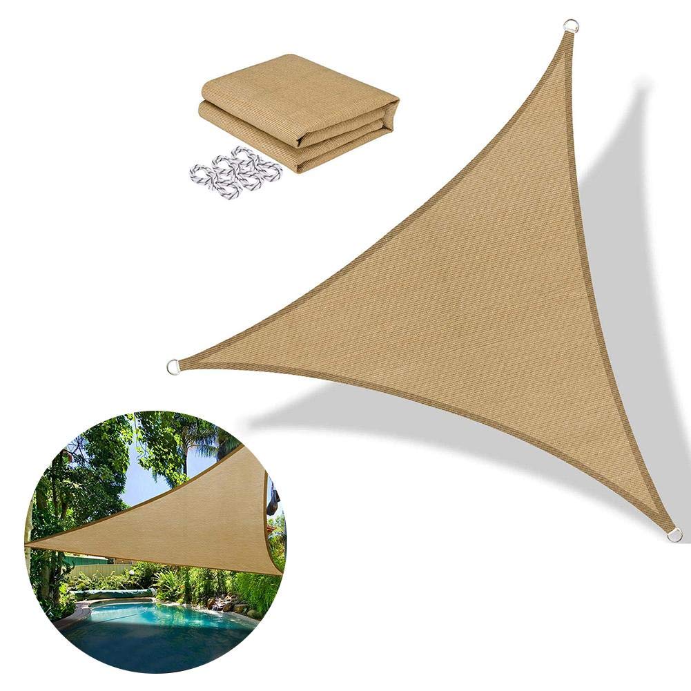 Triangular Shade Sail - UV Blocking Sun Shade for Patio, Garden & Outdoor Spaces | Perfect for Backyard, Poolside & Commercial Facilities