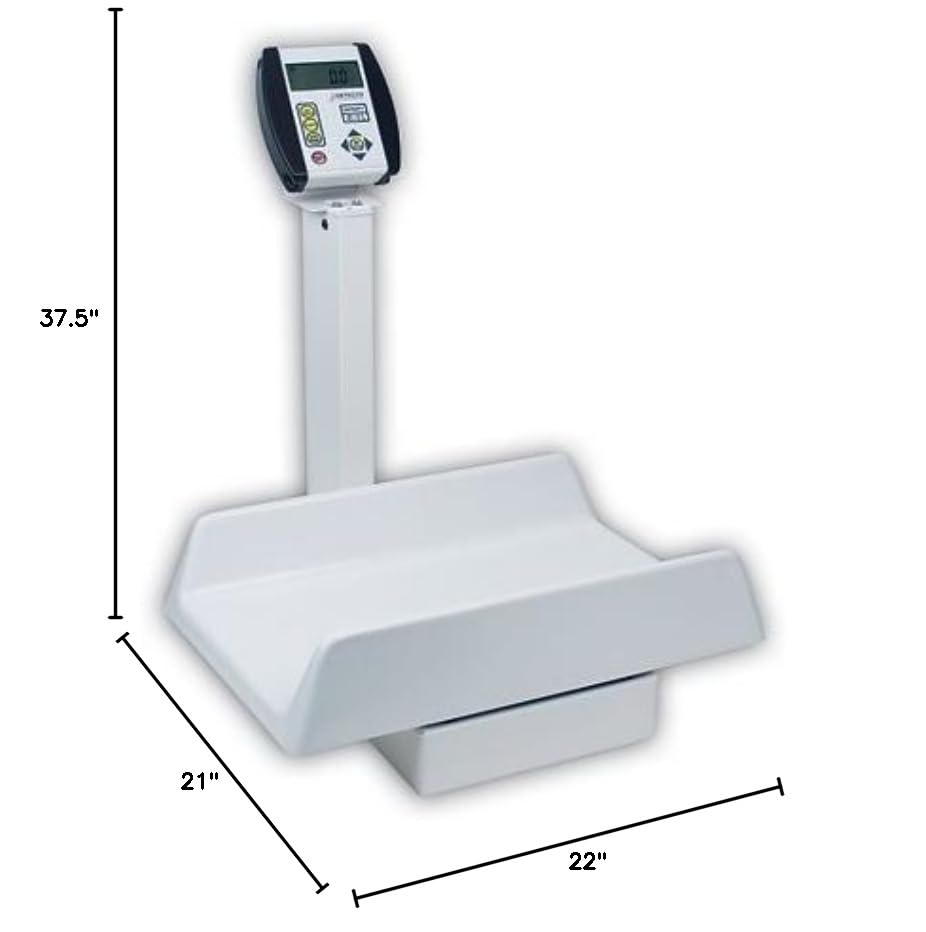 Digital Baby Scale 130 lb (40 kg) with 0.1 lb/0.02 kg Precision - Detecto 8435 by Cardinal Scale - 22
