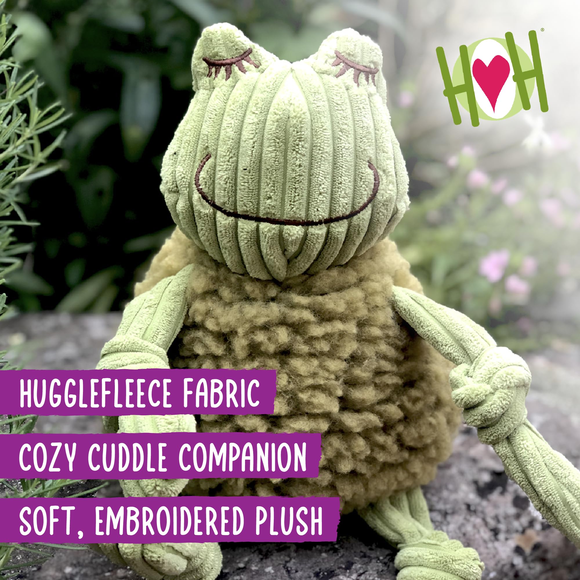 HuggleHounds Soft Fleece Dog Toys for Large Dogs - Louise Plush Chew Toy | Durable & Safe Pet Toys for Aggressive Chewers, Cuddling & Playtime
