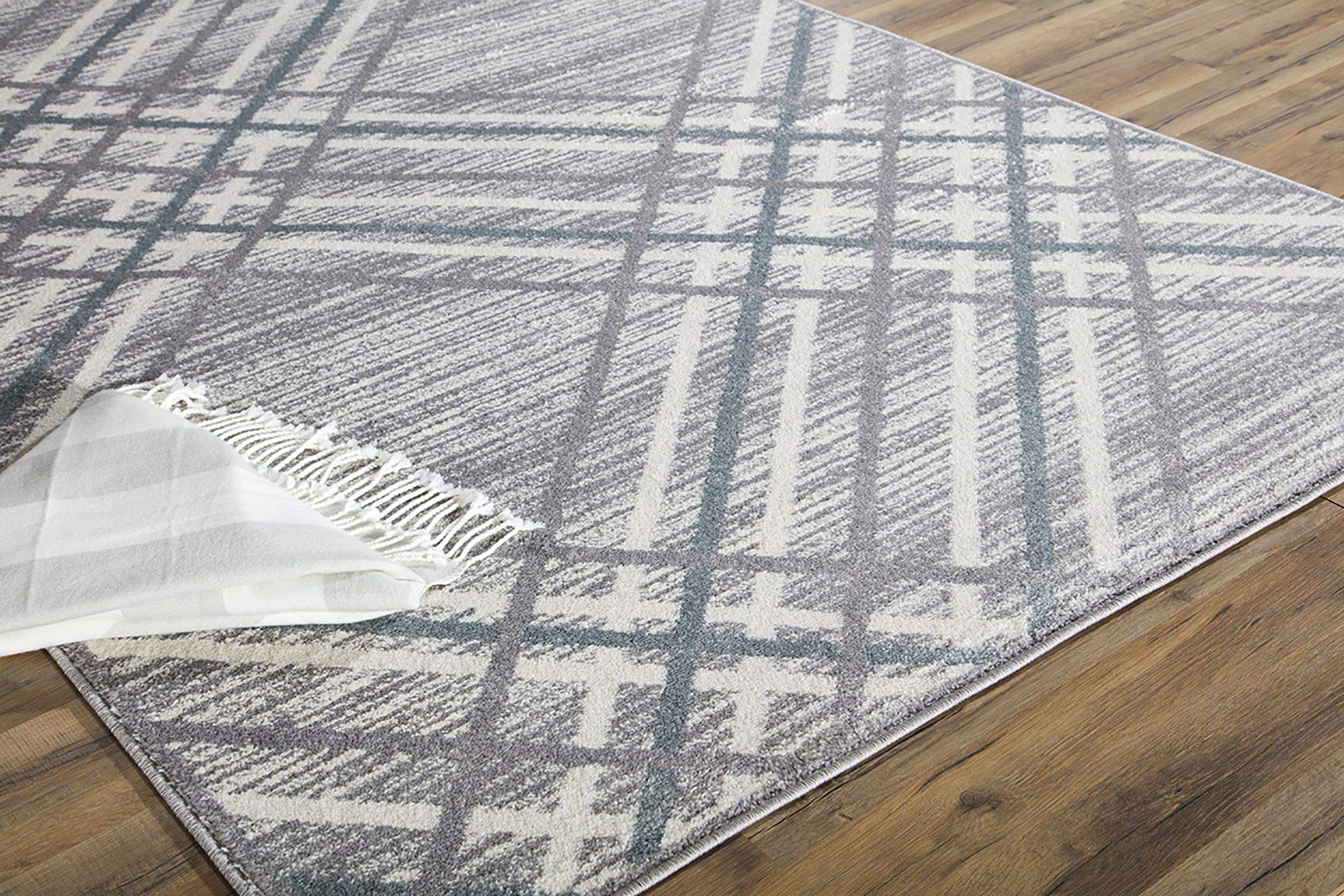 Rugs America Tyson DV10B Gray Moroccan Geometric Area Rug 9x12 Feet - Perfect for Living Room, Bedroom & Office Decor