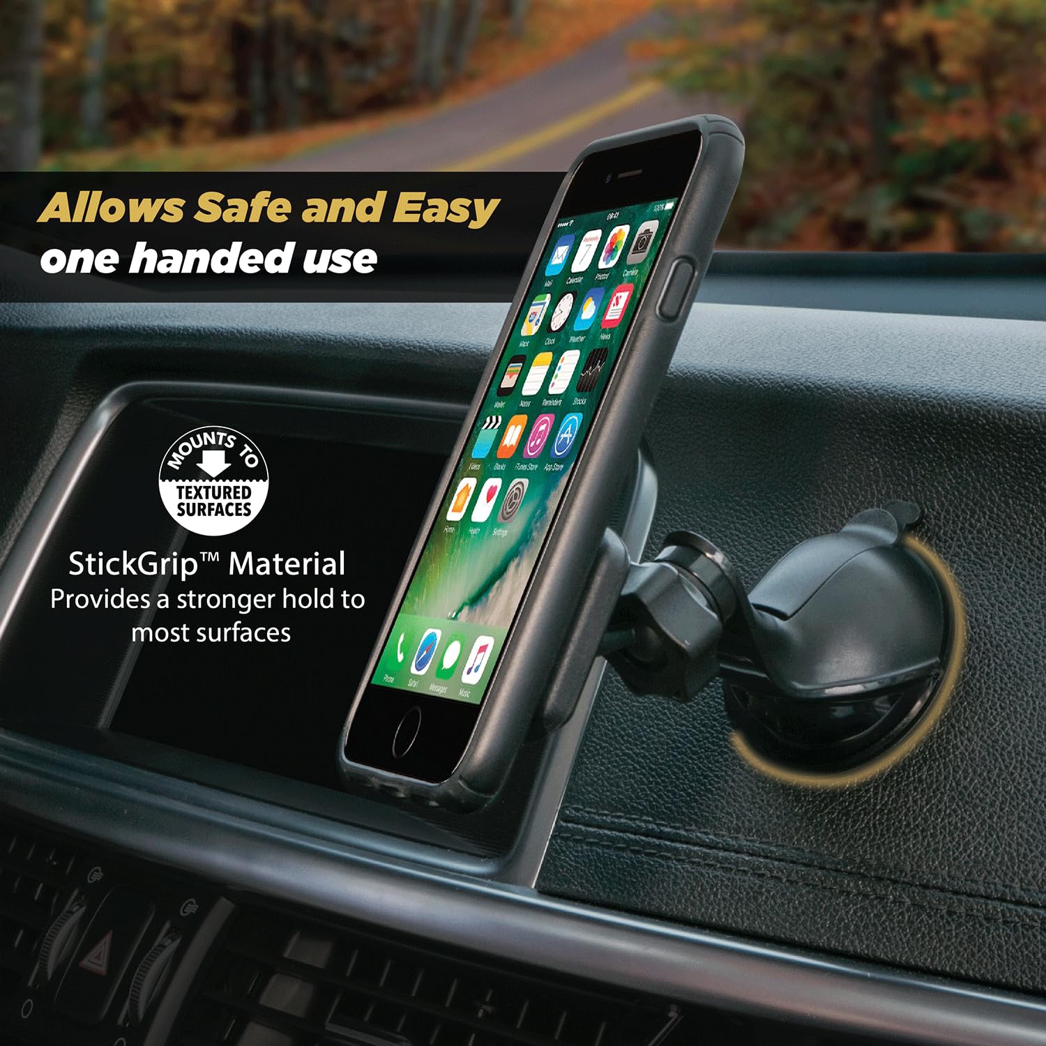 Scosche MAGWSM-10PKFLT 10-Pack Magnetic Car Phone Mount - 360° Adjustable Dashboard & Windshield Universal Holder for iPhone, Samsung & Smartphones | Strong Suction Cup for Safe Driving & Hands-Free Navigation