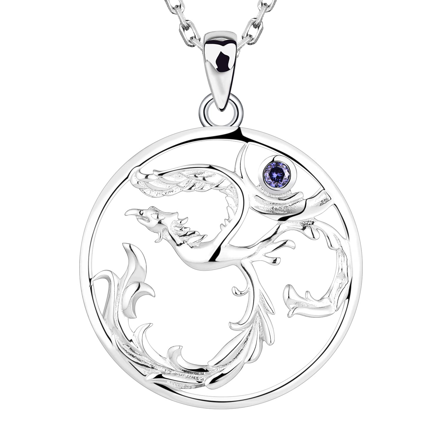 STARCHENIE Sterling Silver Phoenix Bird Pendant Necklace - Elegant Animal Jewelry for Women, Gift for Her, Perfect for Parties & Special Occasions