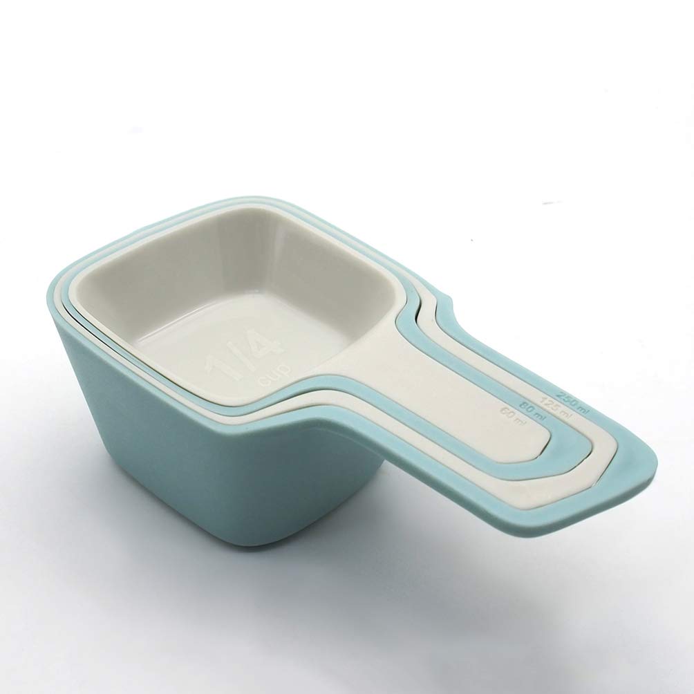 Hemoton 4-Piece Collapsible Plastic Measuring Cup Set - Durable Kitchen Measuring Spoons for Milk, Tea, Baking & Cooking - Perfect for Home, Restaurant & Bar Use