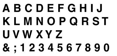 3 Inch Black Gothic Stick-on Letters and Numbers - Self-Adhesive Vinyl Decals for DIY Crafts, Home Decor, Scrapbooking, and Wall Art