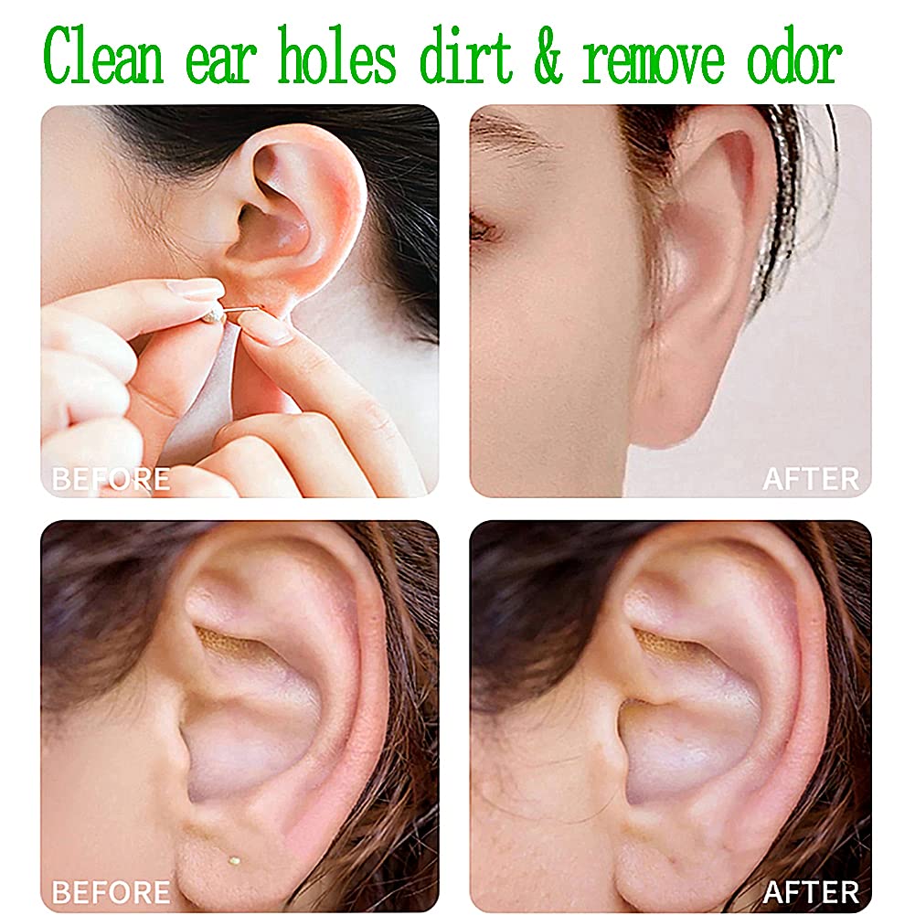 240-Piece Disposable Ear Piercing Cleaner Floss - Gentle Aftercare Cleaning Tool for Earrings & Piercings - Safe for Men, Women & Teens - Perfect for Fresh Piercings, Daily Hygiene & Travel Care