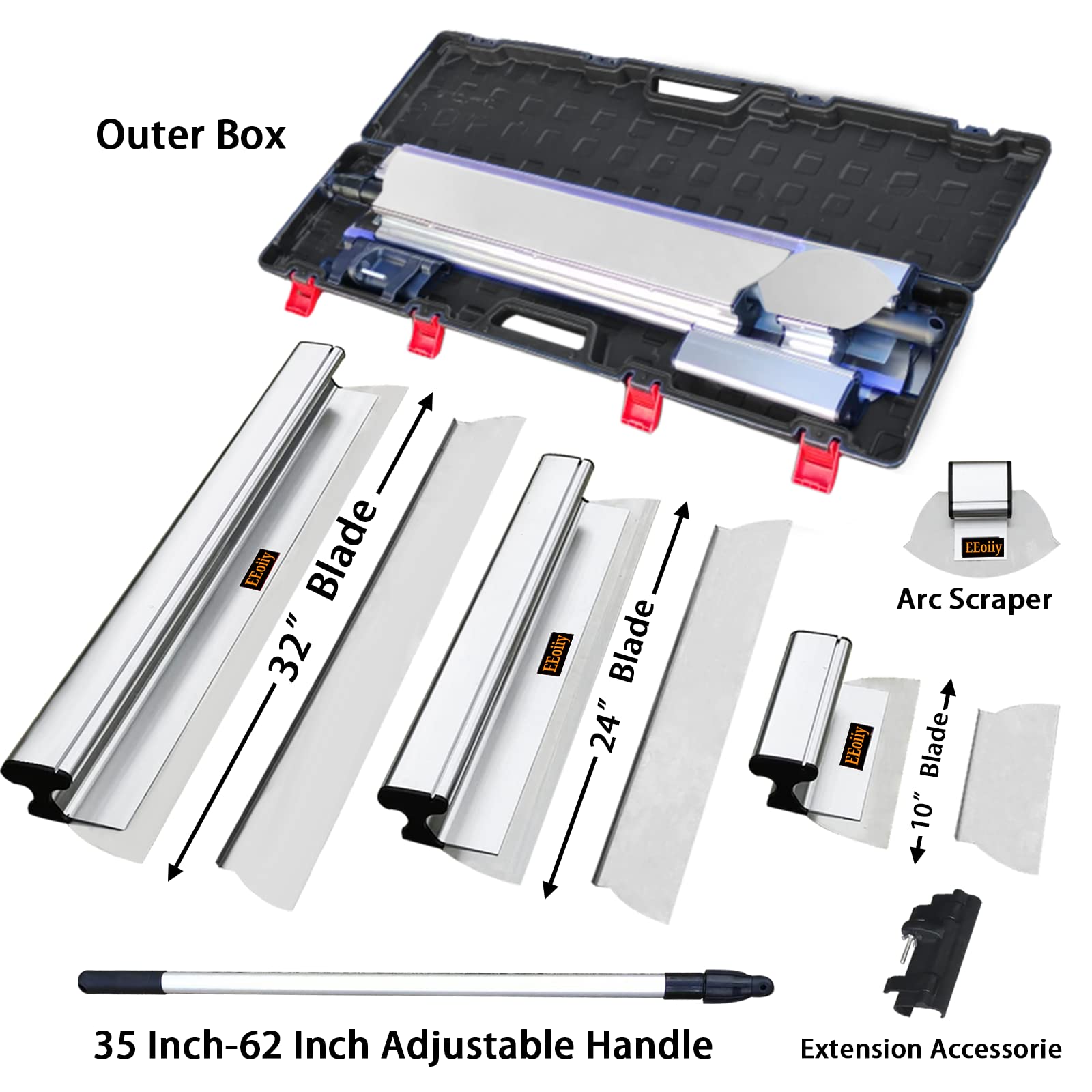 Premium Drywall Skimming Blade Set - 10