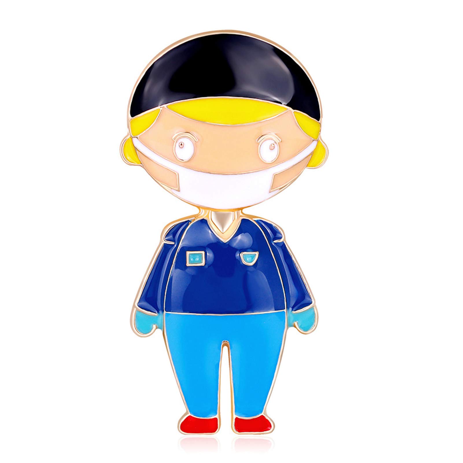 Cartoon Boy Shaped Jewelry Gift - Exquisite Brooch Pin for Parties, Weddings & Special Occasions | Unique Fashion Accessory for Women & Girls