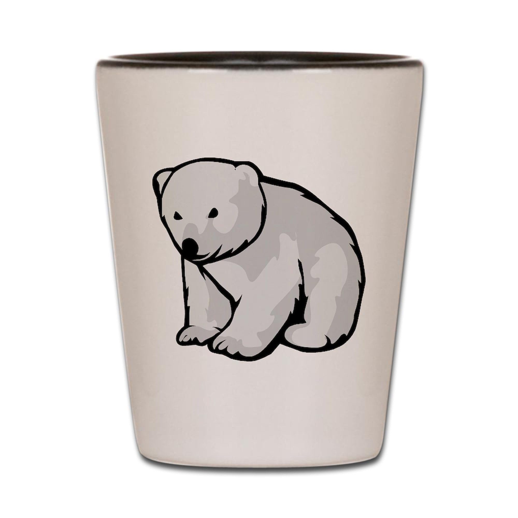Funny Polar Bear Cub Shot Glass - Unique Novelty Drinking Cup for Parties, Gifts & Collectibles | Perfect for Christmas, Birthday & Bar Decor