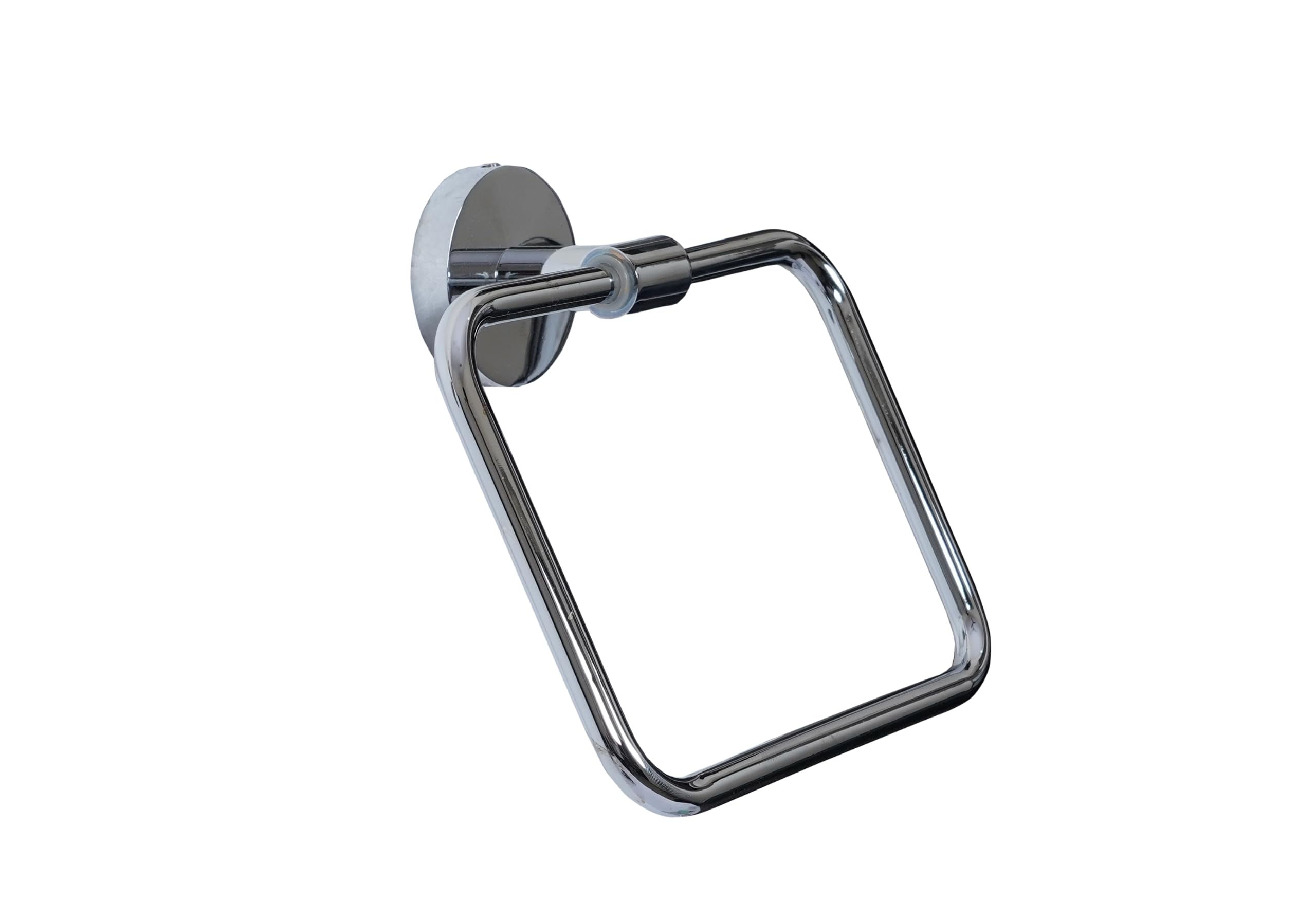 Polished Chrome Brass Towel Ring - Elegant Bathroom & Kitchen Towel Holder for Hand & Dish Towels - Perfect for Modern Homes & Spas