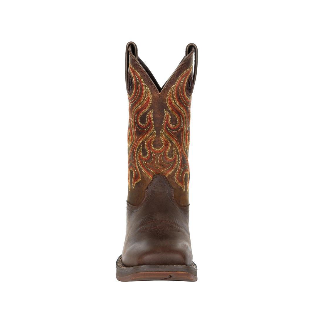 Rebel Western Boots for Women - Dark Chestnut Leather Cowboy Boots with Comfortable Fit - Perfect for Country Rides, Rodeos & Western Fashion