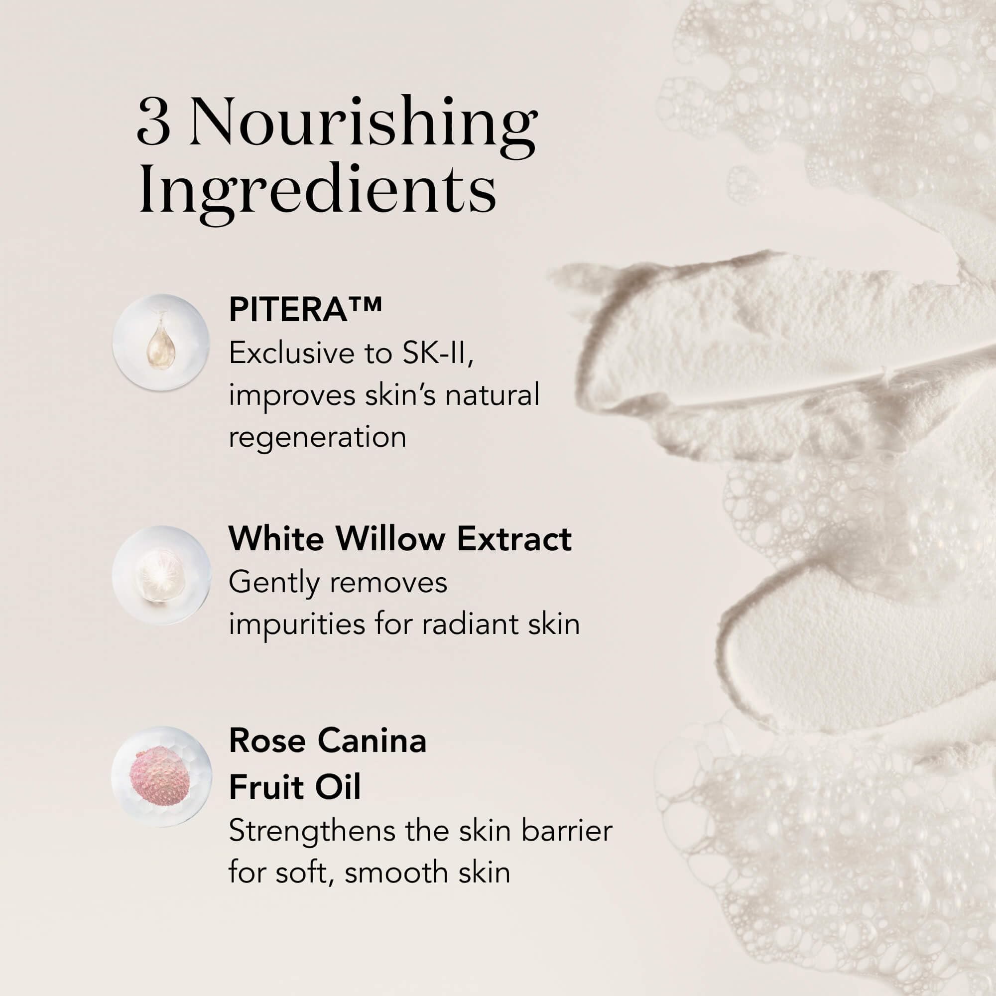 SK-II Foaming Facial Cleanser for Dull & Dry Skin - Gentle Face Wash to Improve Radiance & Remove Impurities - Reveals Smoother, Healthier Skin (3.6 oz) - Perfect for Morning & Night Skincare Routine