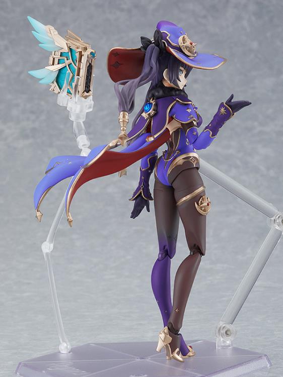 Figma #548 Mona Megistus (Mirror Reflection of Doom Ver.) Genshin Impact Collectible Action Figure - Perfect for Anime Fans, Gaming Display & Cosplay Inspiration
