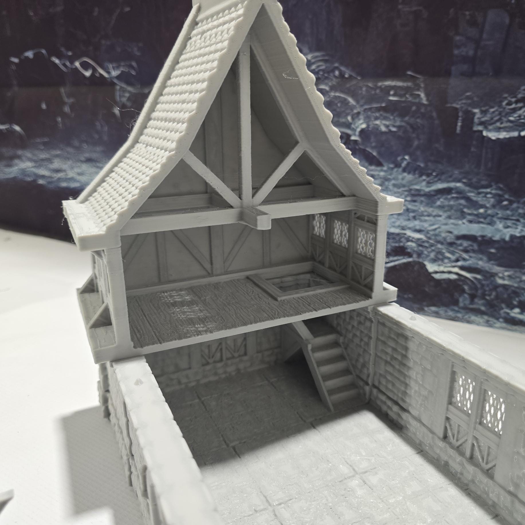 Dungeons & Dragons Modular Terrain Set - Medium Warehouse 2 for DnD, Pathfinder & Tabletop Wargaming | RPG Game Accessories for Fantasy Battle Scenes