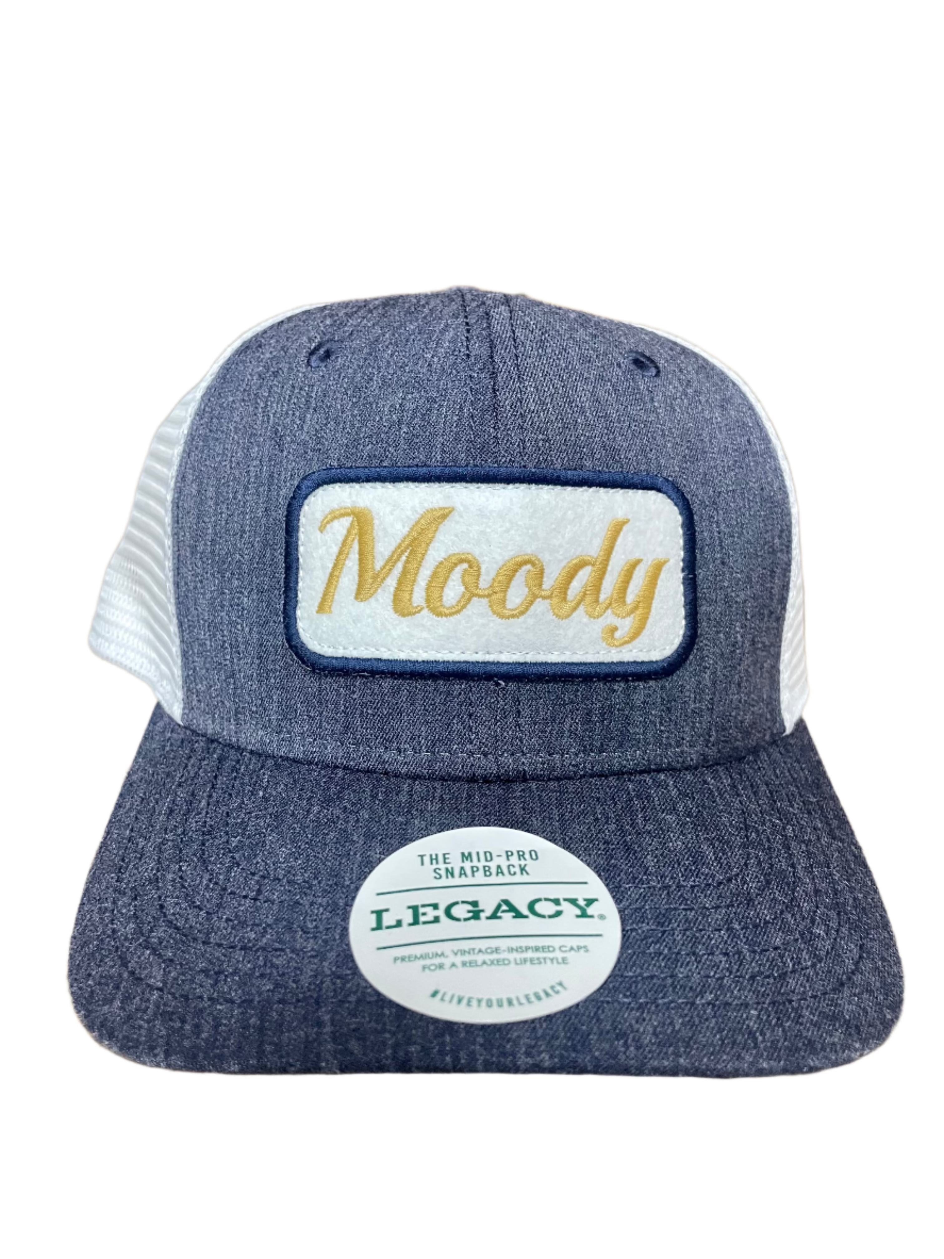 Vintage Moody Script Patch Hat - Stylish & Trendy Baseball Cap for Men & Women - Perfect for Casual Outfits, Streetwear & Outdoor Activities