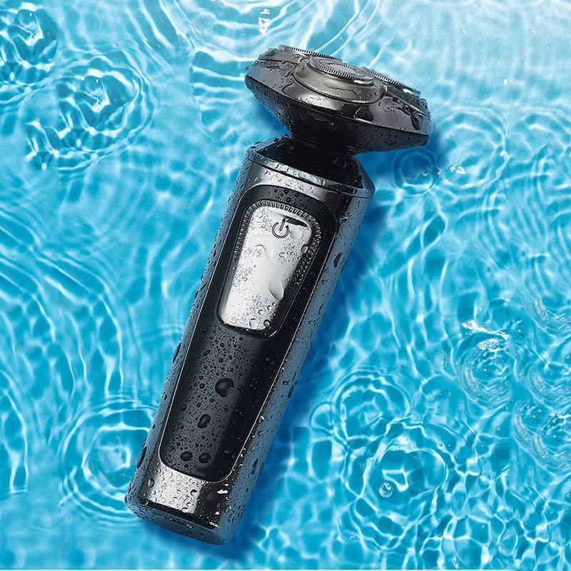5-in-1 Rechargeable Electric Razor for Men - Wet/Dry Multifunctional Shaver with Hair & Nose Trimmer - Perfect for Travel, Home & Gym Use