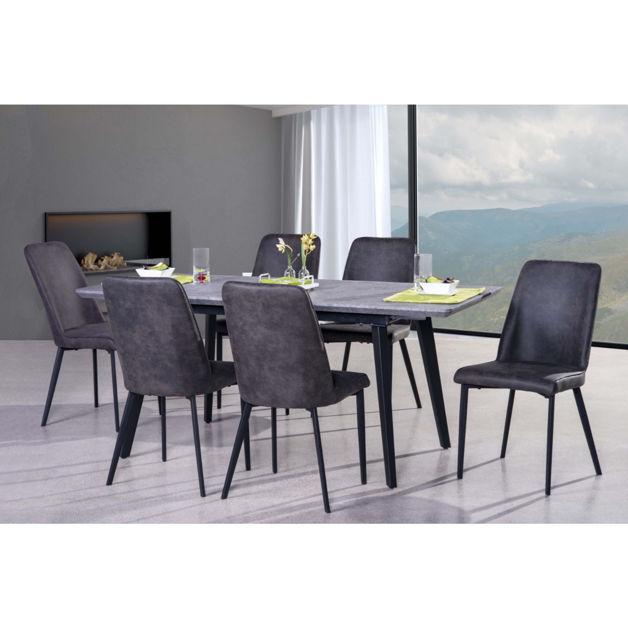 Arabica Side Chair in Grey (6828S) - Modern Dining Room & Office Accent Chair for Home Decor