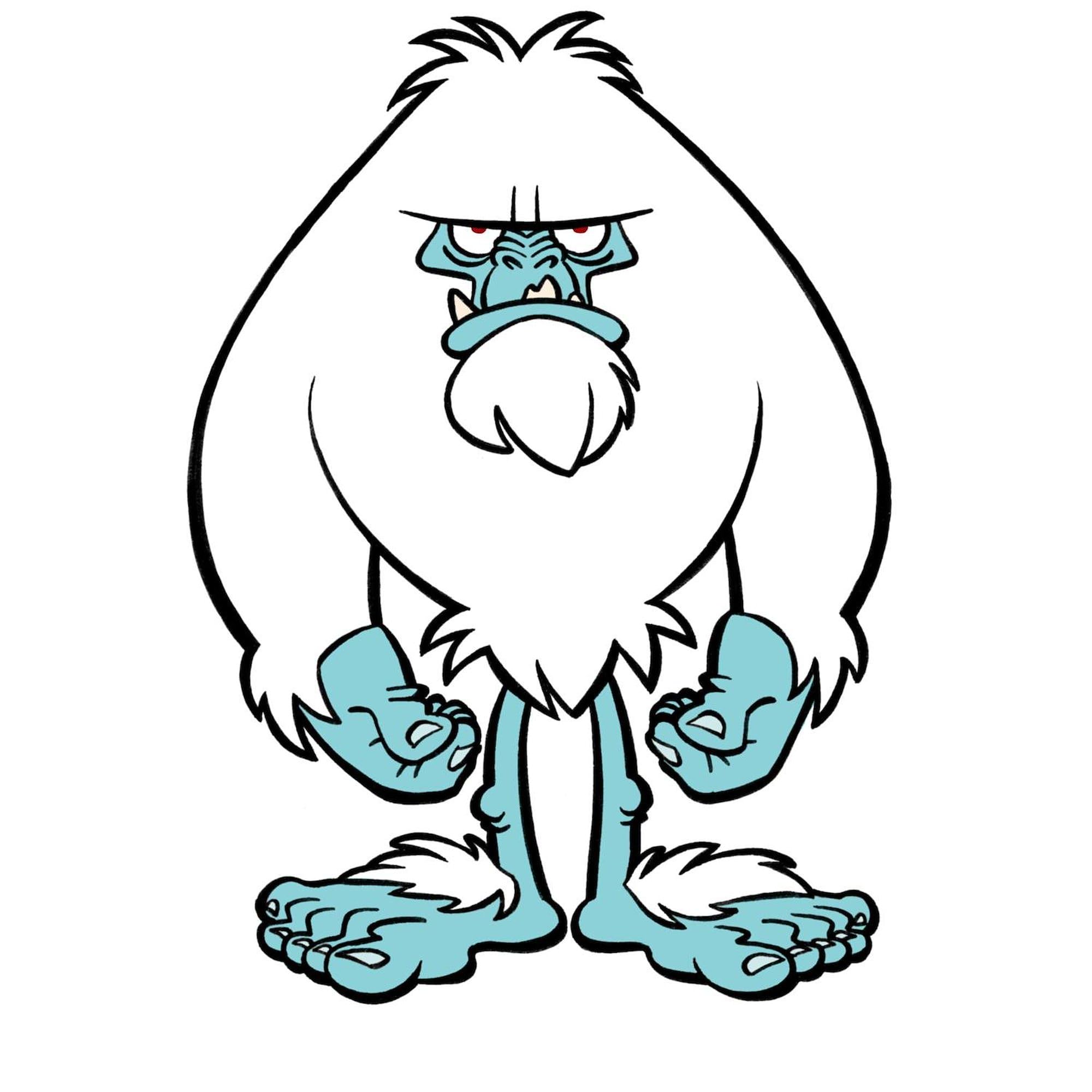 Disgruntled Yeti Rectangle Bumper Sticker - Funny Car Decal for Windows, Laptops & Coolers - Durable Vinyl Sticker for Cars, Trucks & Water Bottles