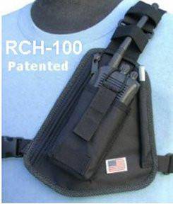 RCH 100 Radio Chest Harness - Secure & Adjustable Two-Way Radio Holder for Outdoor Adventures, Hiking, and Work Safety - Hands-Free Communication Gear