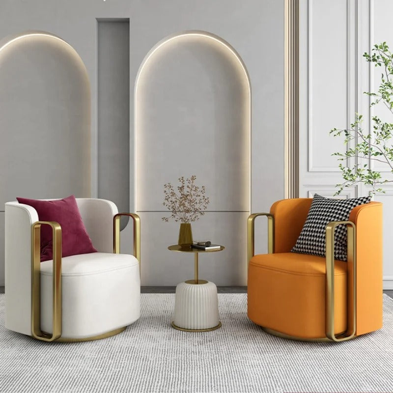 Swivel Designer Armchair - Modern Rotating Lounge Chair for Living Room, Office & Bedroom - Stylish Comfortable Seating for Home Decor