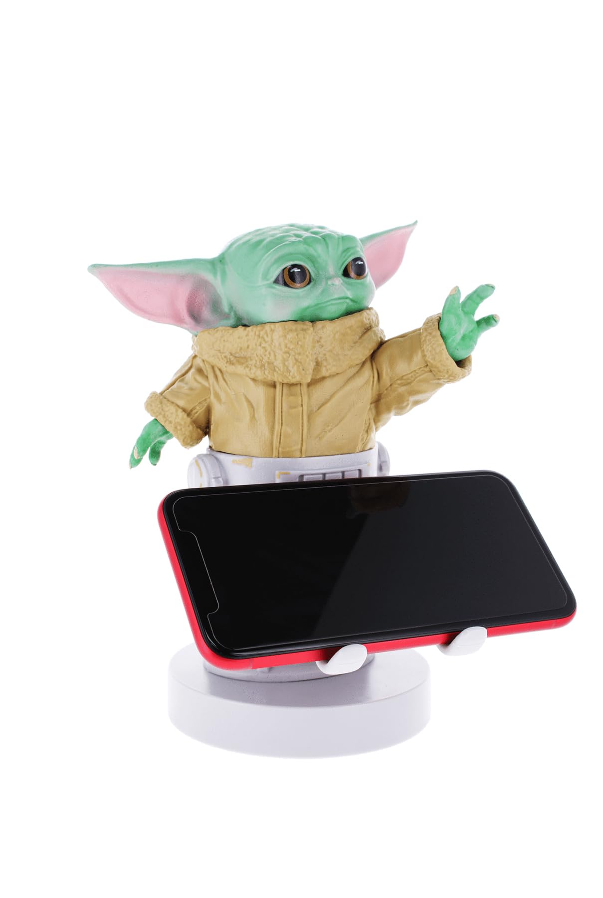 The Mandalorian The Child Star Wars Licensed Phone & Gaming Controller Holder - Cable Guys Official Device Stand with Green Figure for Mobile Gaming & Desk Organization