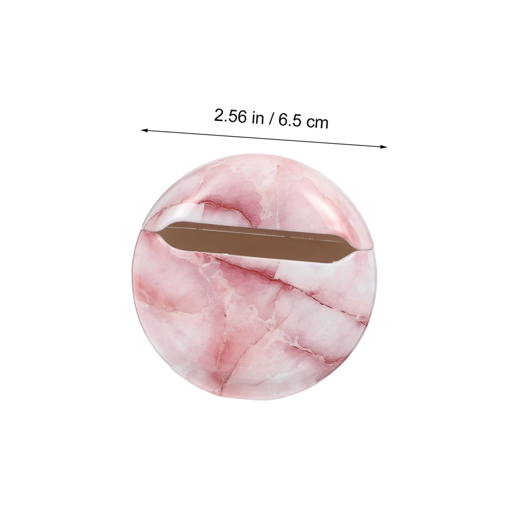 Mikikit Marble Design Earphone Protective Case - Durable Headset Cover for AirPods, Wireless Earbuds (1 Pack, Red) - Perfect for Travel, Gym & Daily Storage
