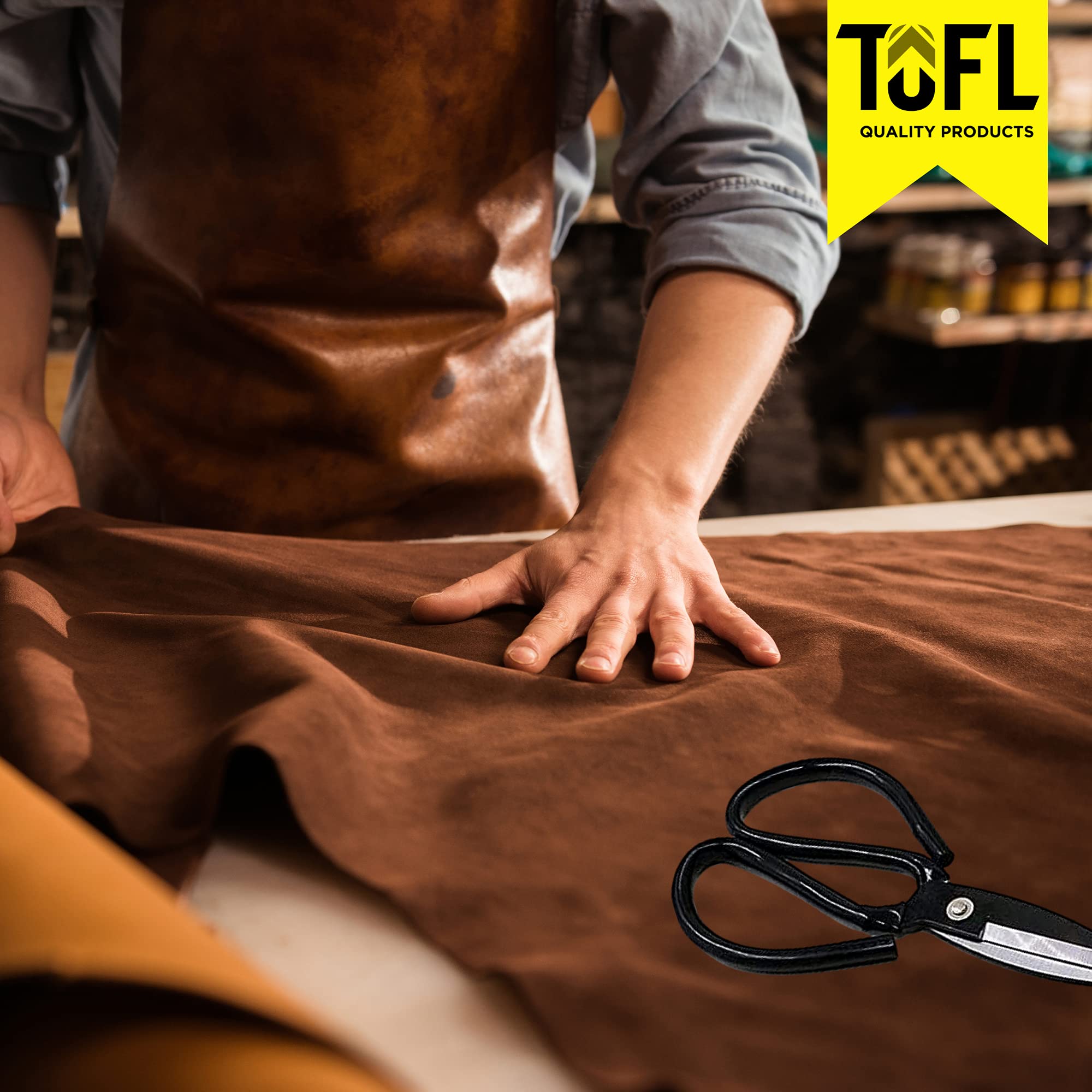 TOFL Softball and Baseball Glove Lace Repair Kit | 6 Premium Leather Laces with Needle for Catchers Mitt, Baseball & Softball Glove Maintenance | Perfect for Glove Repair, Restringing & Field Maintenance