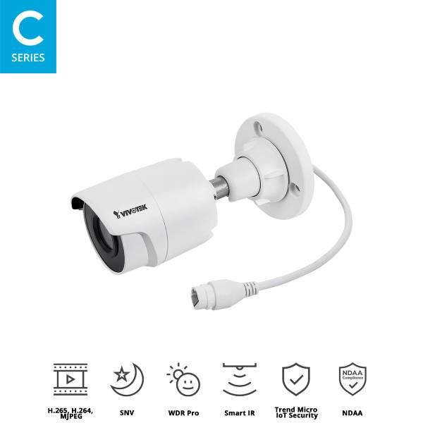 Vivotek IB9380 5MP Bullet Security Camera - Outdoor/Indoor Surveillance, Night Vision, Weatherproof - Ideal for Home, Office & Business Security Monitoring