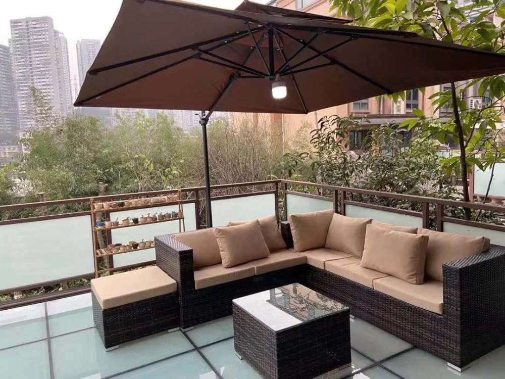 Waterproof Outdoor Patio Cushion Covers 18x18x2 Inches - 2 Pack Beige Replacement Covers for Garden Furniture, Deck Chairs & Poolside Loungers