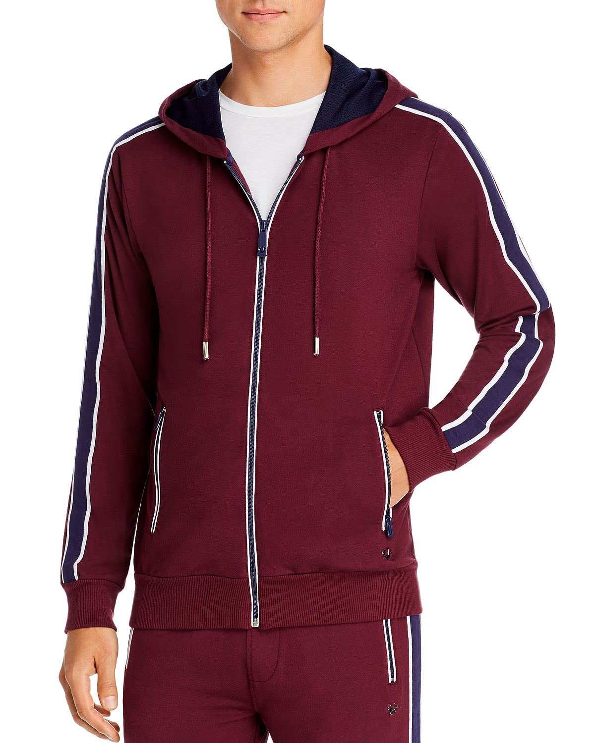 True Religion Men's Long Sleeve Zip Up Hoodie - Stylish Casual Pullover for Everyday Wear, Gym & Outdoor Activities