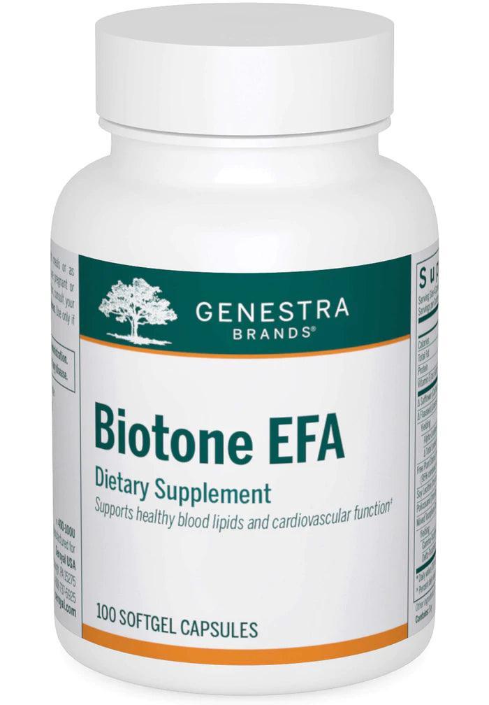 Genestra Biotone EFA 100 Softgel Capsules - Essential Fatty Acid Supplement for Heart & Brain Health - Supports Skin Hydration & Joint Function - Perfect for Daily Wellness Routine & Active Lifestyle