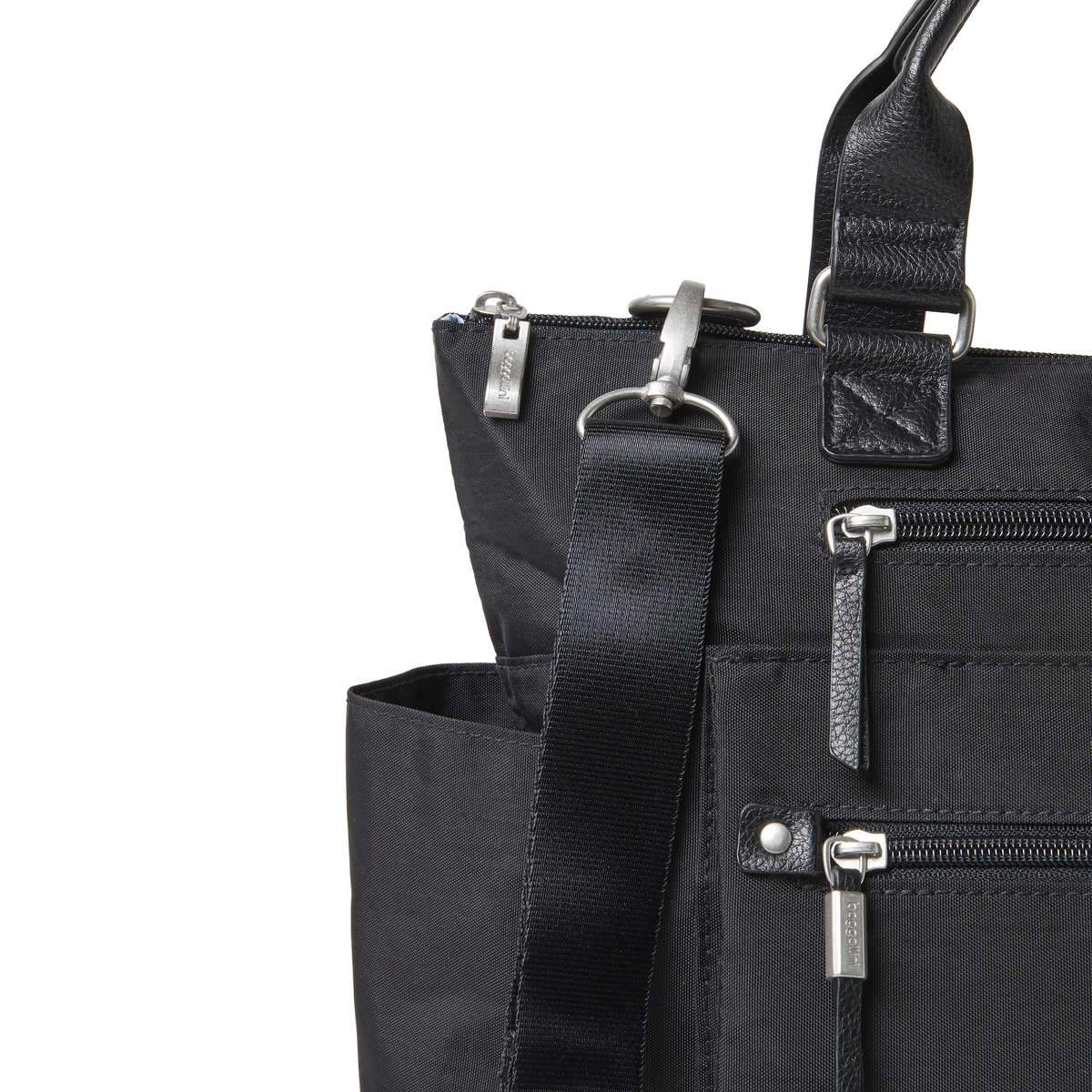 Baggallini 3-in-1 Convertible Backpack with RFID Protection & Phone Wristlet - Stylish Travel Bag for Women, Perfect for Commuting, Shopping & Airplane Carry-On