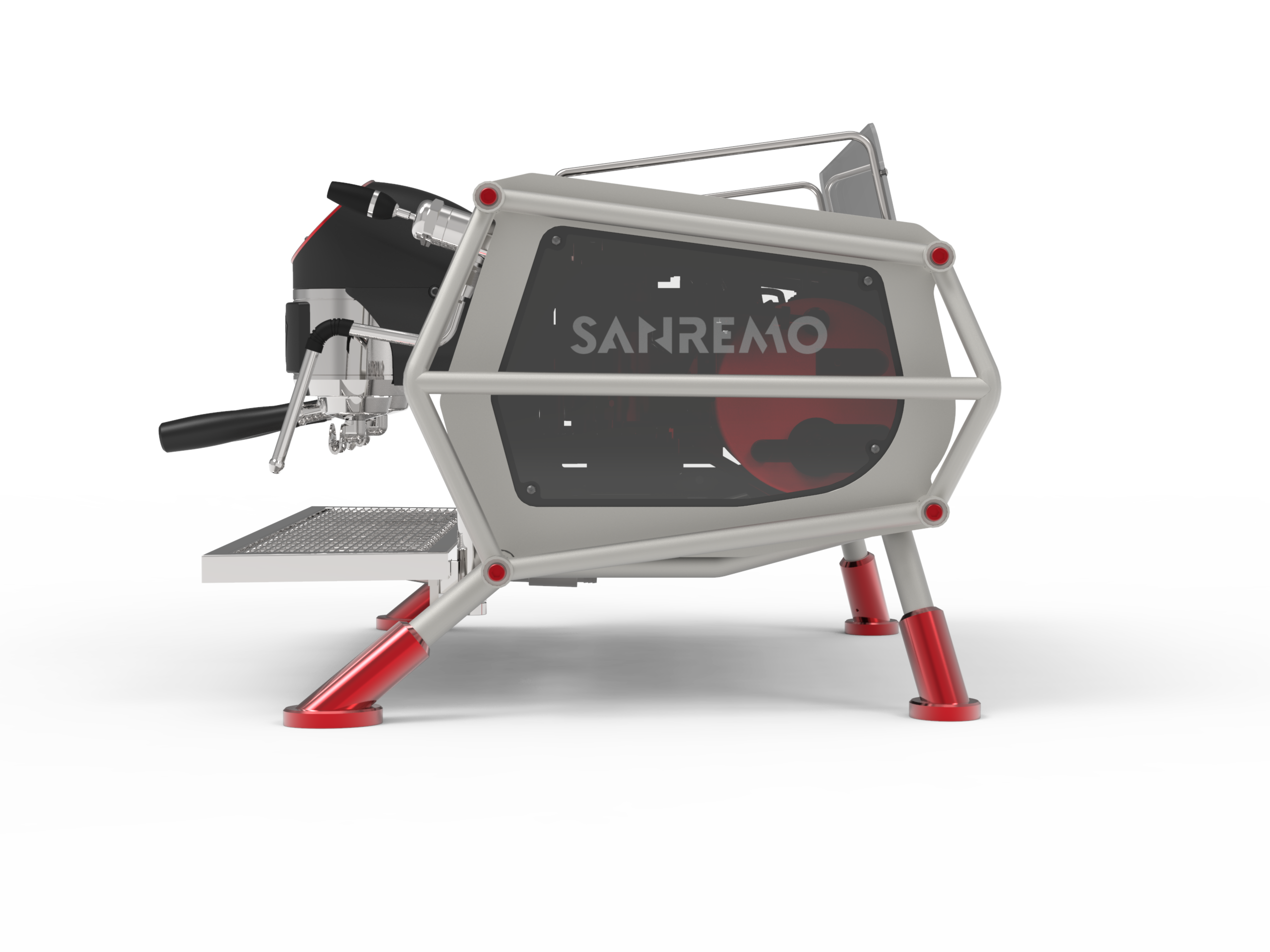 Sanremo Café Racer Naked Espresso Machine 2 Groups - Professional Commercial Coffee Maker for Cafes & Restaurants - Perfect for Specialty Coffee Shops & Baristas