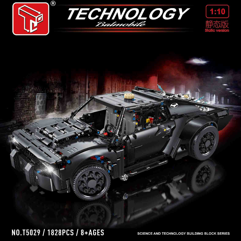 1828PCS T5029 Batmobile Building Blocks Set - Ultimate Collector's Edition for Batman Fans | Perfect for Display, Gifts & Creative Play
