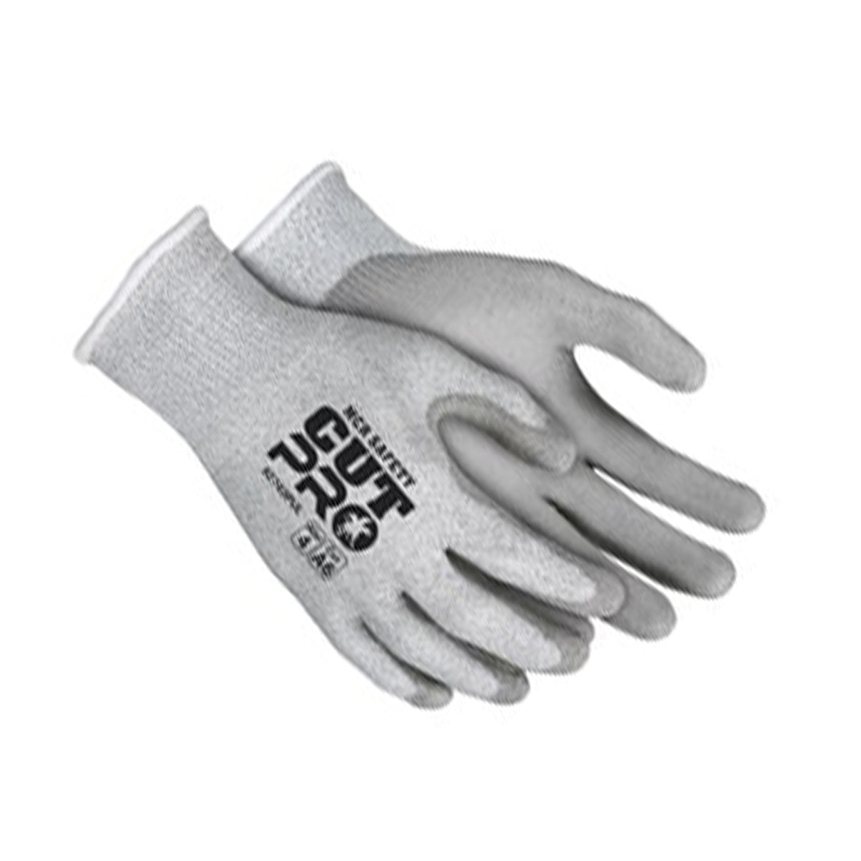 Cut Resistant Work Gloves - 13 Gauge PU Coated Palm & Fingers - ANSI A6 Rated (12 Pairs) - Grey - for Construction, Warehouse, and DIY Projects