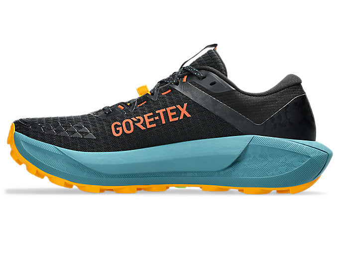 ASICS Gel Trabuco 13 GTX Trail Running Shoes for Men (D Width) - Black/Atlantis Blue - Waterproof Hiking & Outdoor Adventure Footwear