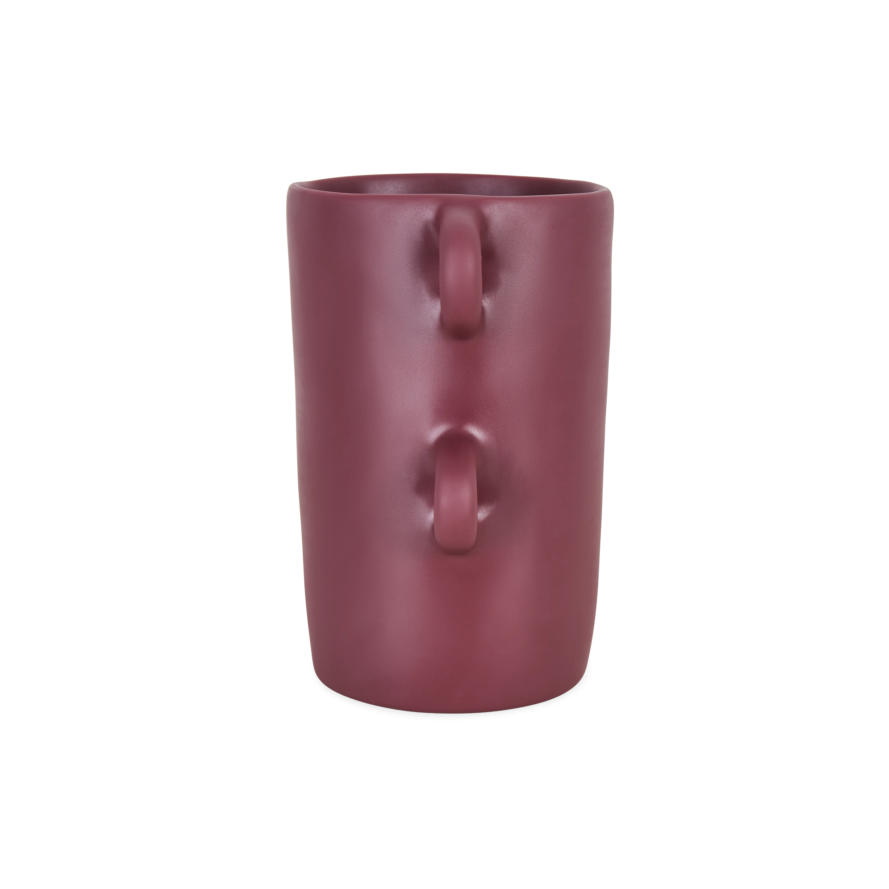 Handmade Oxblood Loop Vase - Elegant Home Decor for Living Room, Dining Table, and Wedding Centerpieces