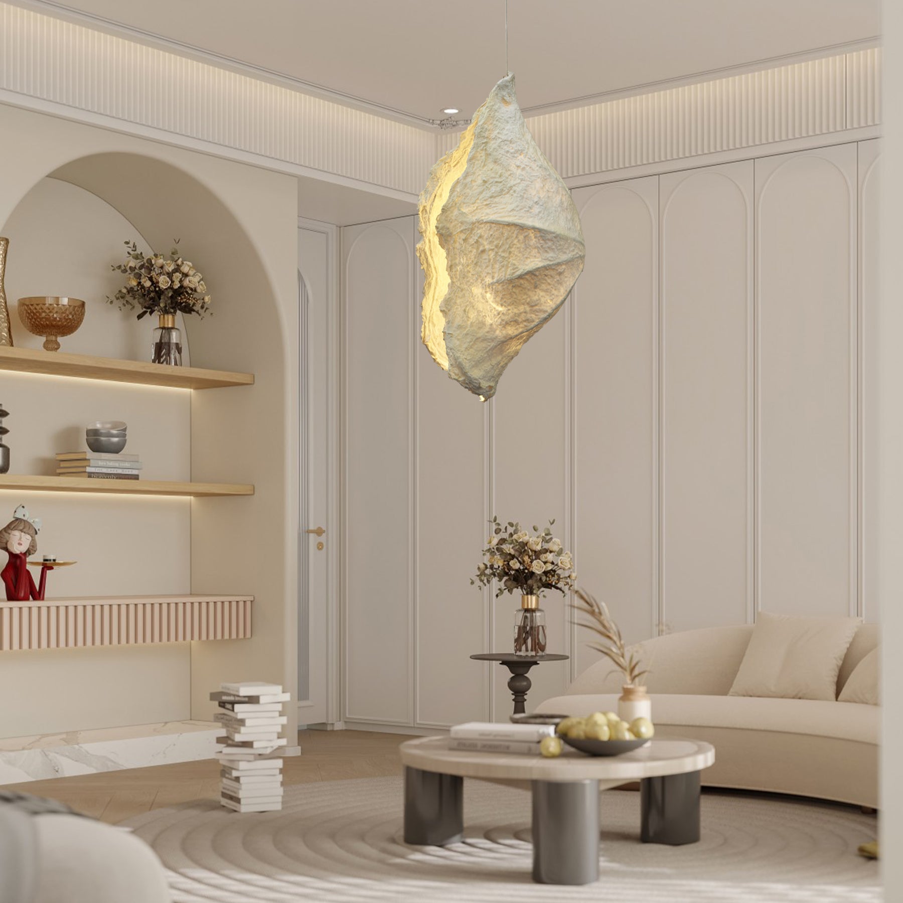Etaias Modern Pendant Lamp - Elegant Hanging Light Fixture for Dining Room, Kitchen Island, Bedroom & Living Room Decor