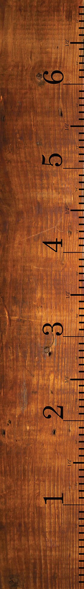 Wooden Growth Height Chart for Kids - Wall Mounted Ruler for Boys & Girls Nursery, Bedroom Decor (Perfect for Tracking Child Development & Room Decoration)