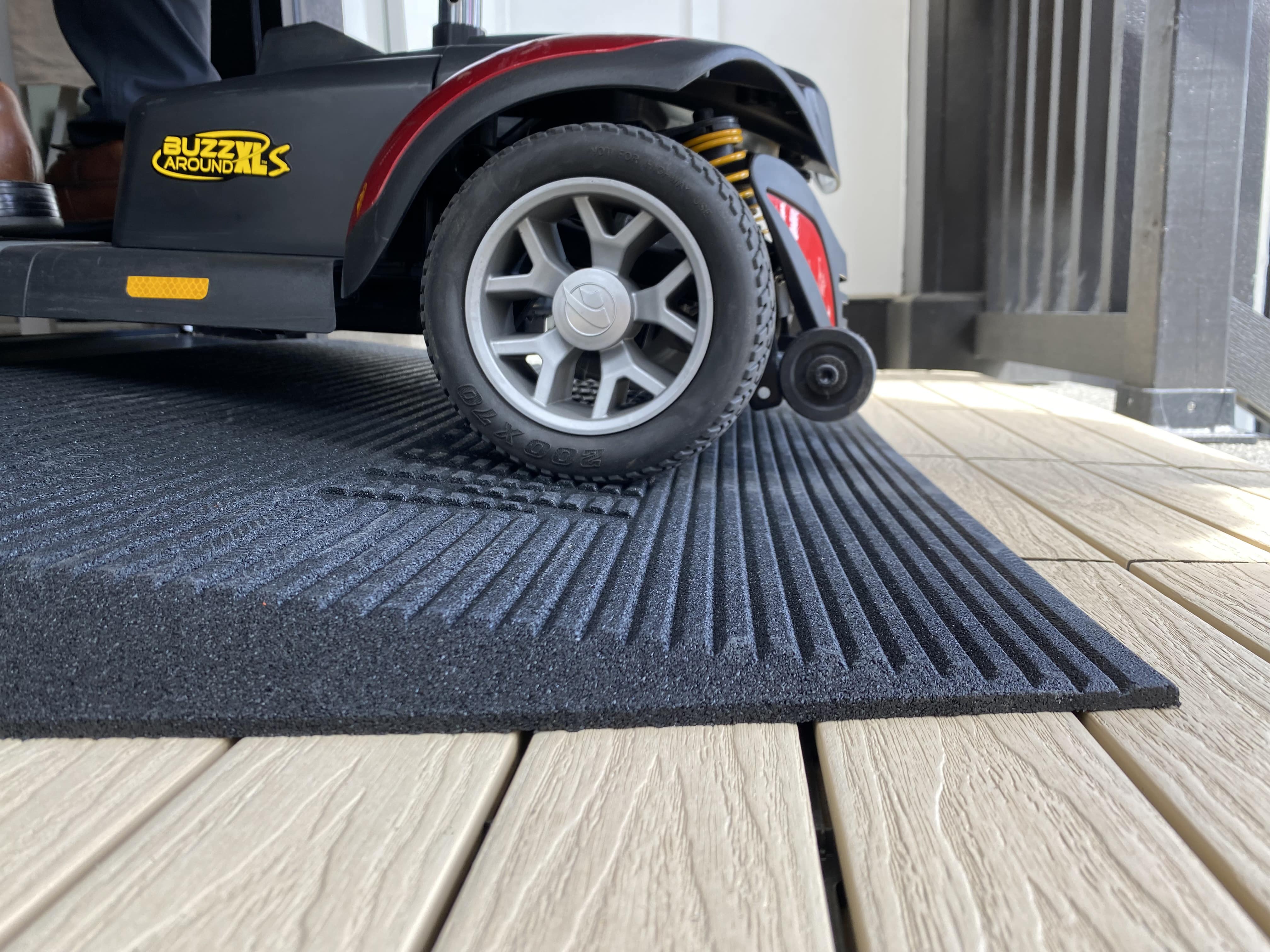 TRANSITIONS® Angled Entry Mat - Non-Slip Floor Mat for Home & Office - Durable Indoor/Outdoor Doormat for High Traffic Areas - Perfect for Front Door, Garage, and Patio Use