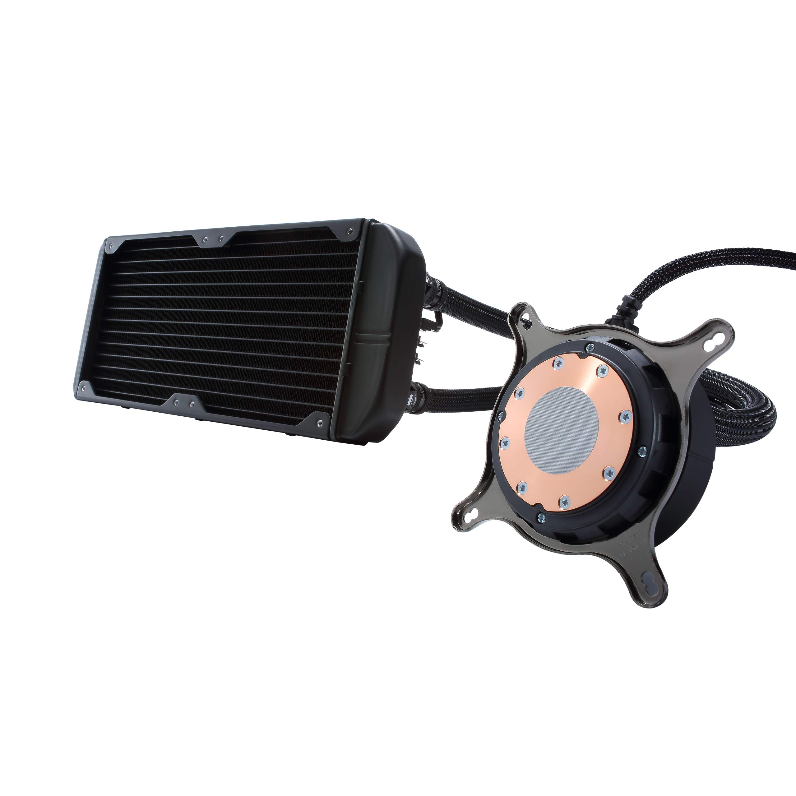 Fractal Design Celsius S24 240mm AIO Liquid CPU Cooler - Ultra Silent PWM Pump with Intelligent Controls - Includes 2X Dynamic X2 PWM GP-12 120mm Fans - 1/4