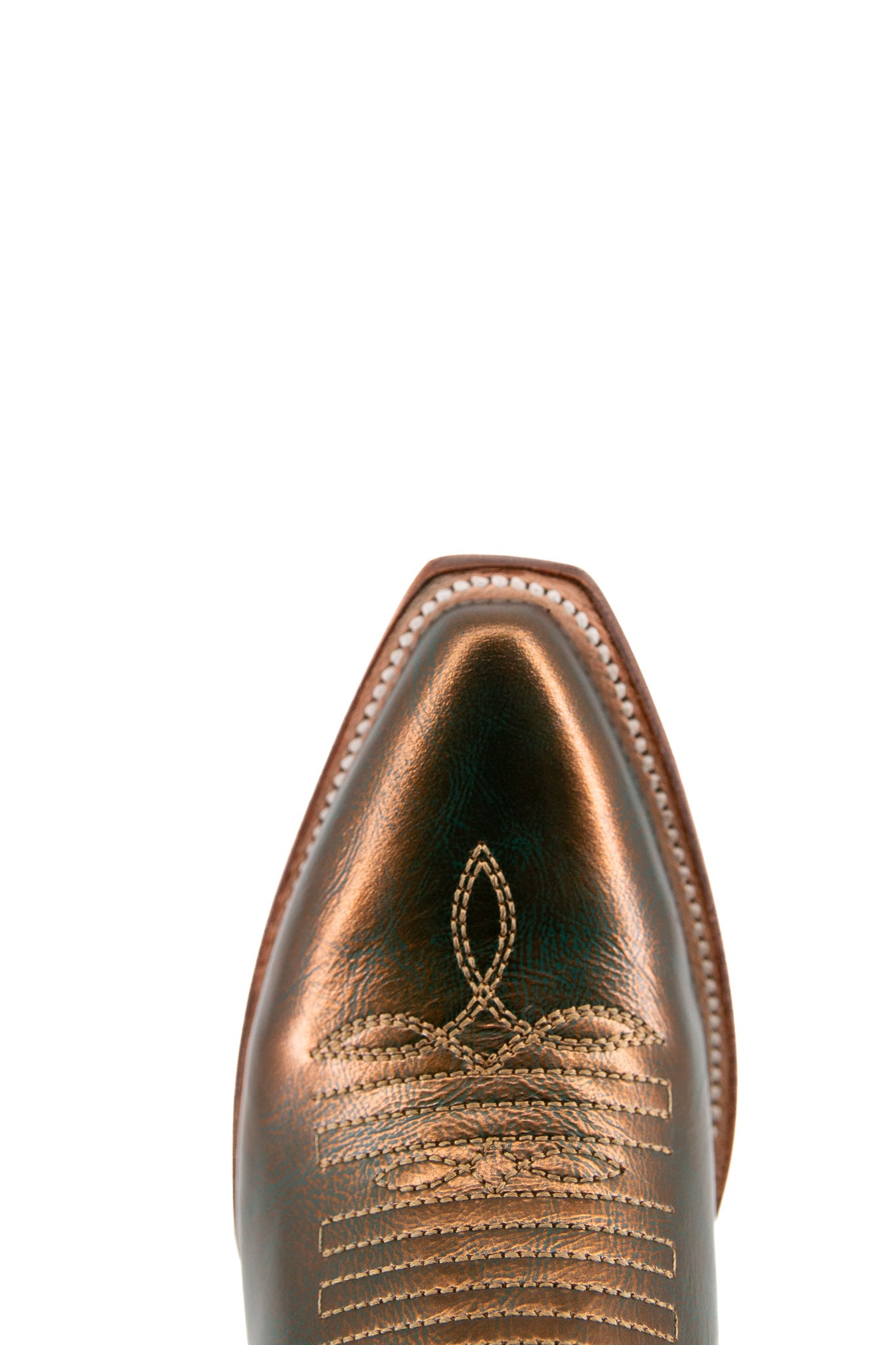 Selena Bronzed Snip Toe Cowgirl Boots - Western Ankle Booties for Women, Country Riding & Fashion Outfits